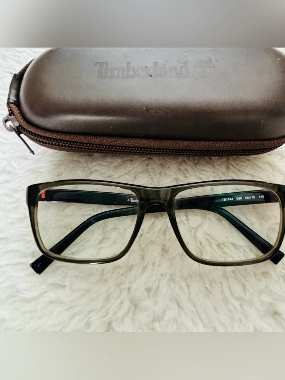 Timberland TB1744 096 Gray/Black Unisex Eyeglasses Frame only w/ Case 55x16 145